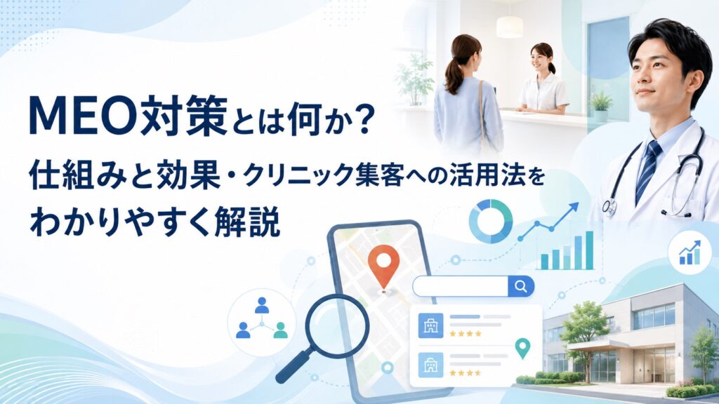 MEO対策とは何か？仕組みと効果・クリニック集客への活用法をわかりやすく解説