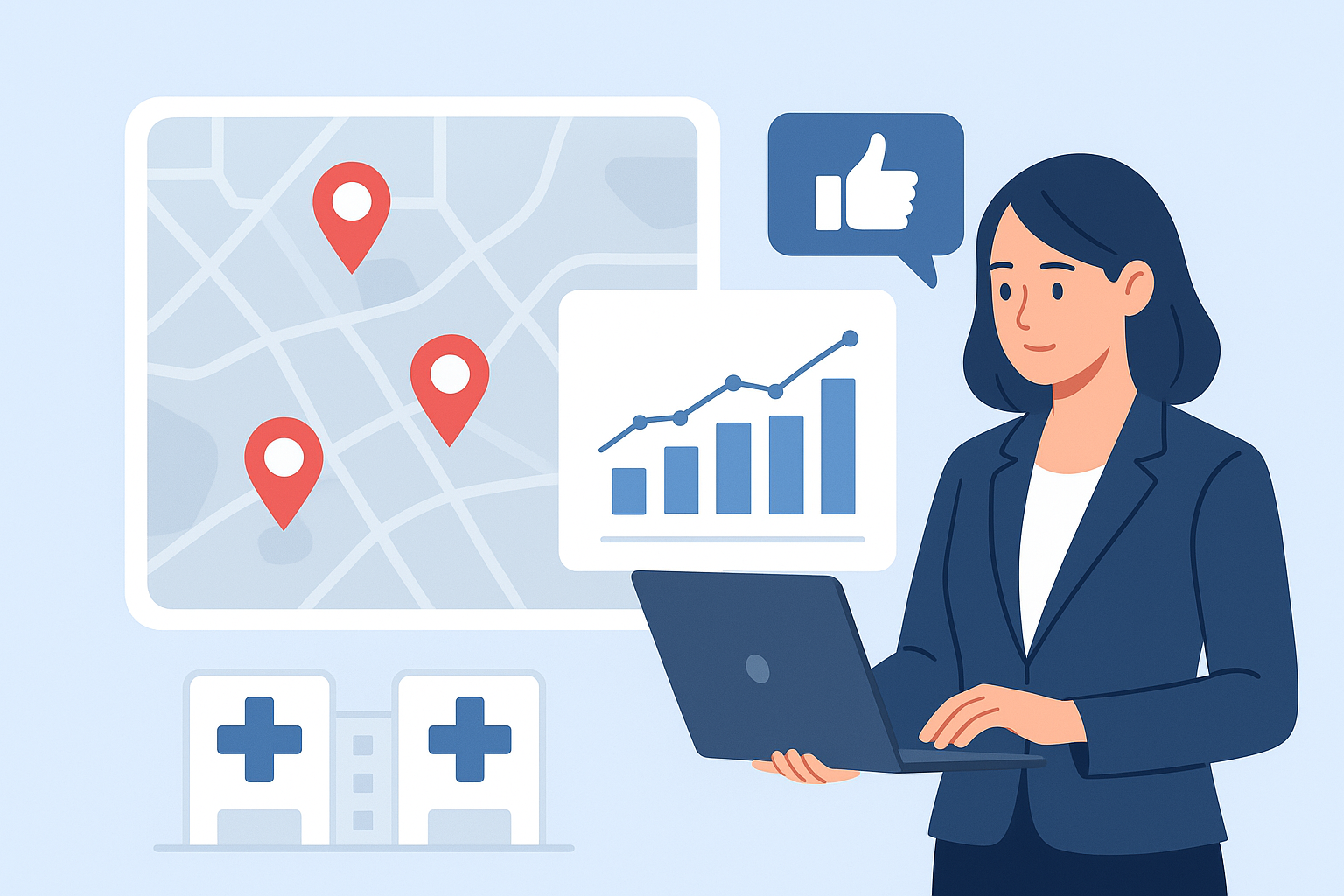 診療圏内の競合クリニック分析