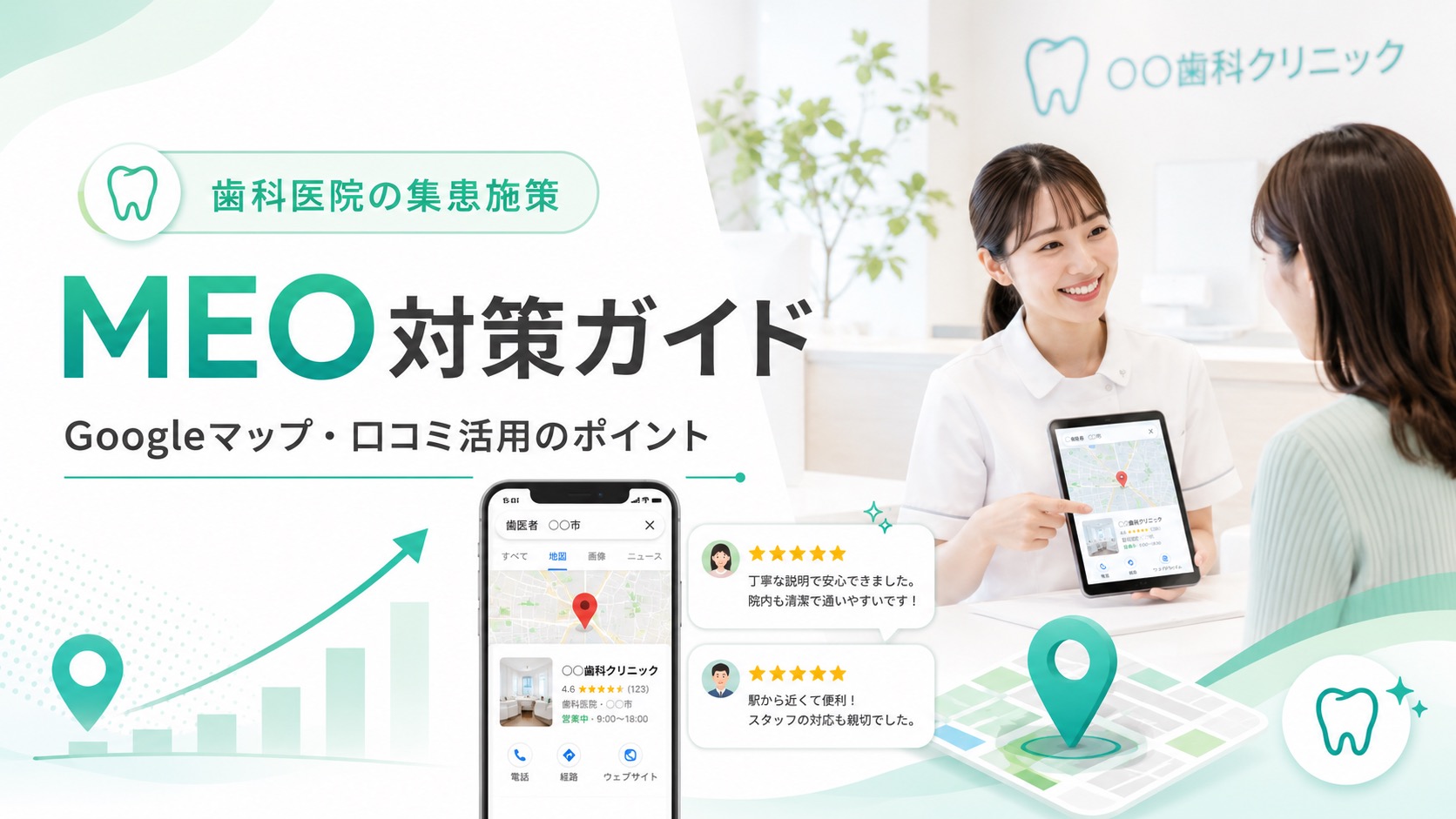 歯科医院がMEOで集患するには?具体的な手法や口コミ対策を解説