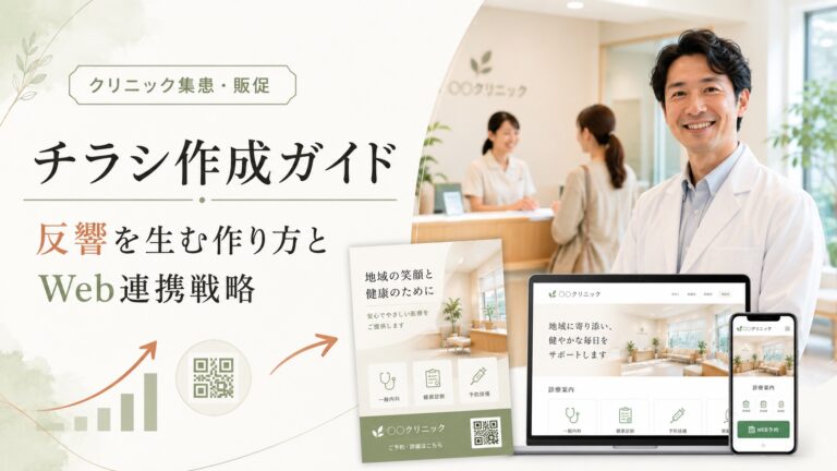 クリニックのチラシ作成ガイド｜反響を出す作り方とWeb連携戦略