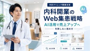 内科開業で失敗しないWeb集患｜AI活用で売上を上げるための成功戦略