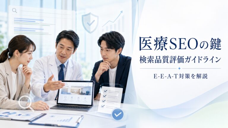 医療SEOの鍵「検索品質評価ガイドライン」とは？E-E-A-T対策を解説