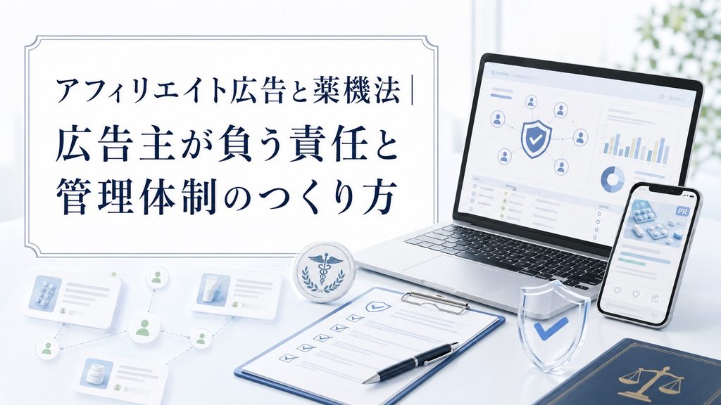 アフィリエイト広告と薬機法｜広告主が負う責任と管理体制のつくり方